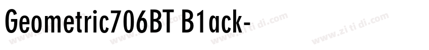 Geometric706BT B1ack字体转换